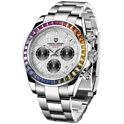 PAGANI DESIGN PD-1644 Chronograph Rainbow Bezel VK63