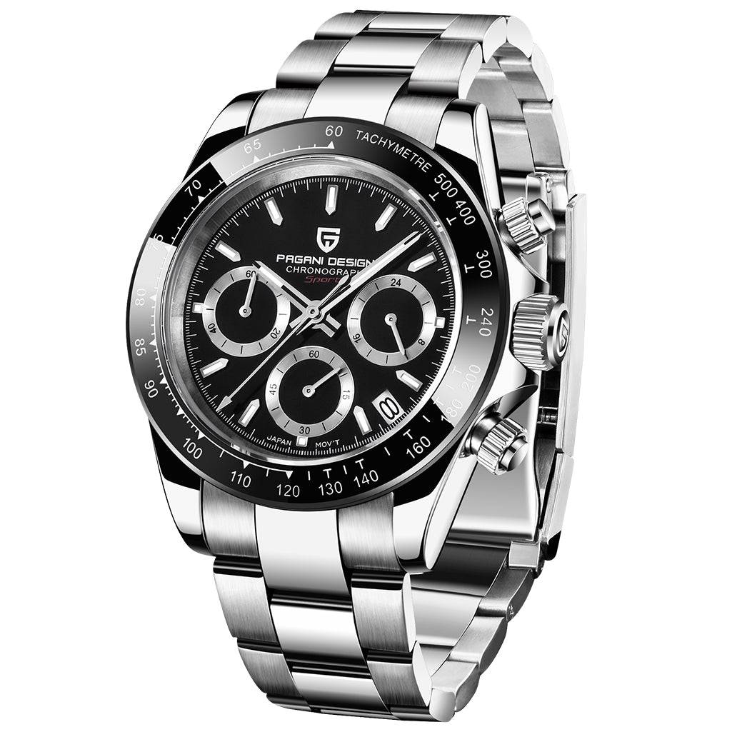 PAGANI DESIGN PD-1644 Chronograph Ceramic Bezel VK63 - variant