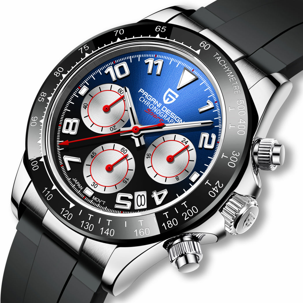 PAGANI DESIGN PD-1687 Chronograph Ceramic Bezel VK63 - variant
