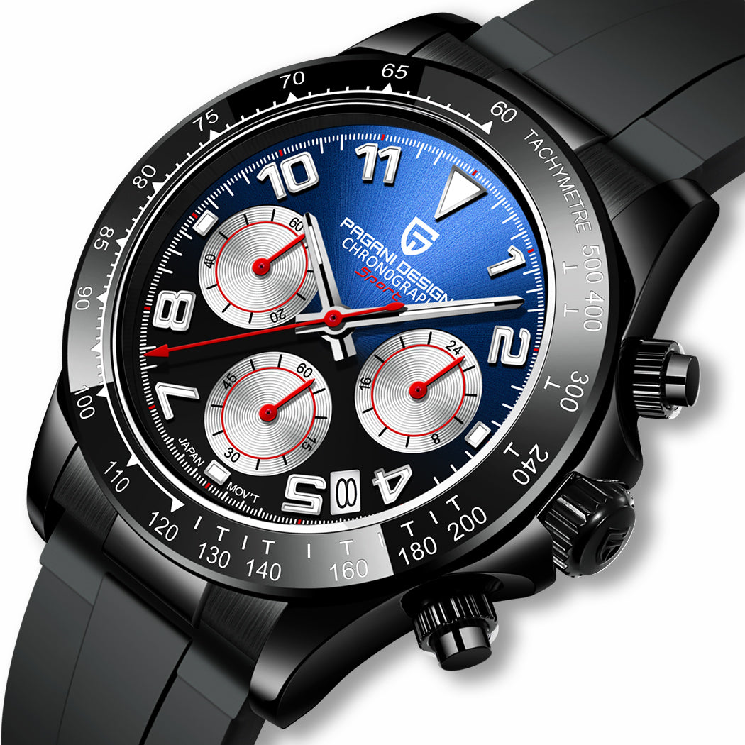 PAGANI DESIGN PD-1687 Chronograph Ceramic Bezel VK63 - variant