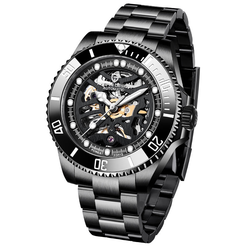 PAGANI DESIGN Skeleton Automatic Ceramic Bezel - variant