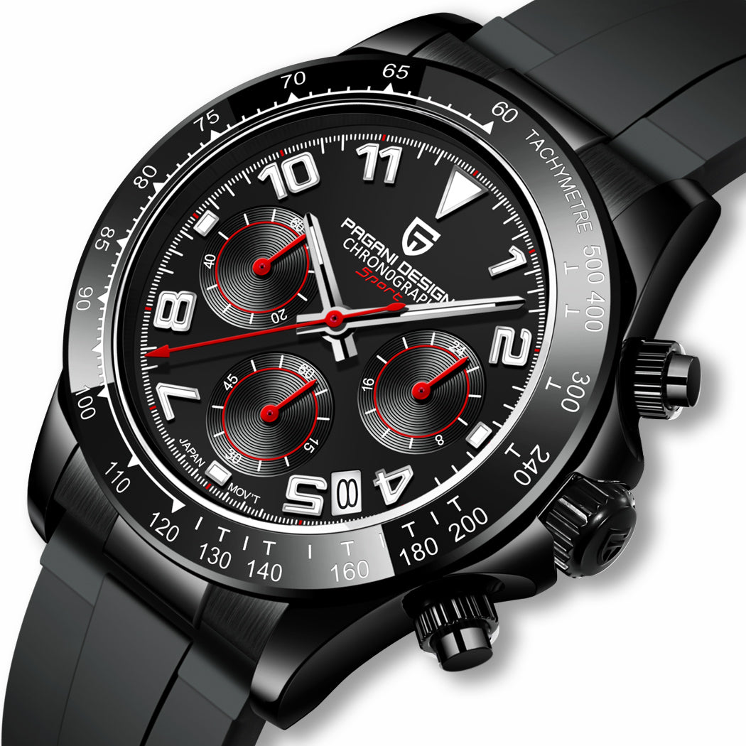 PAGANI DESIGN PD-1687 Chronograph Ceramic Bezel VK63 - variant