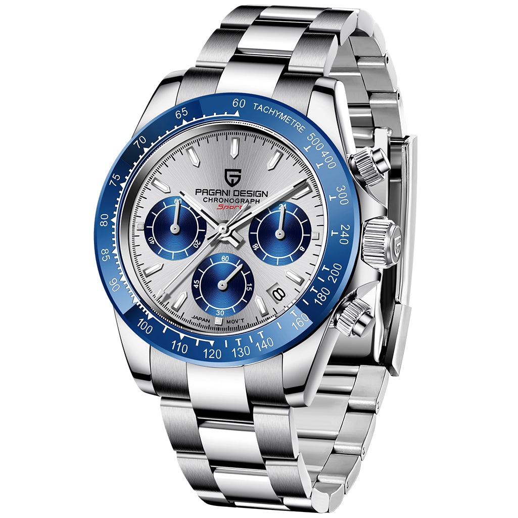 PAGANI DESIGN PD-1644 Chronograph Ceramic Bezel VK63