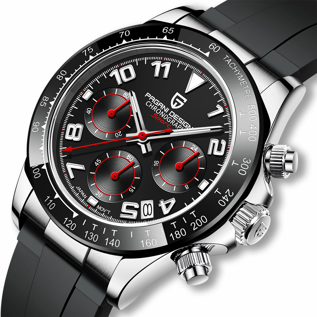 PAGANI DESIGN PD-1687 Chronograph Ceramic Bezel VK63 - variant